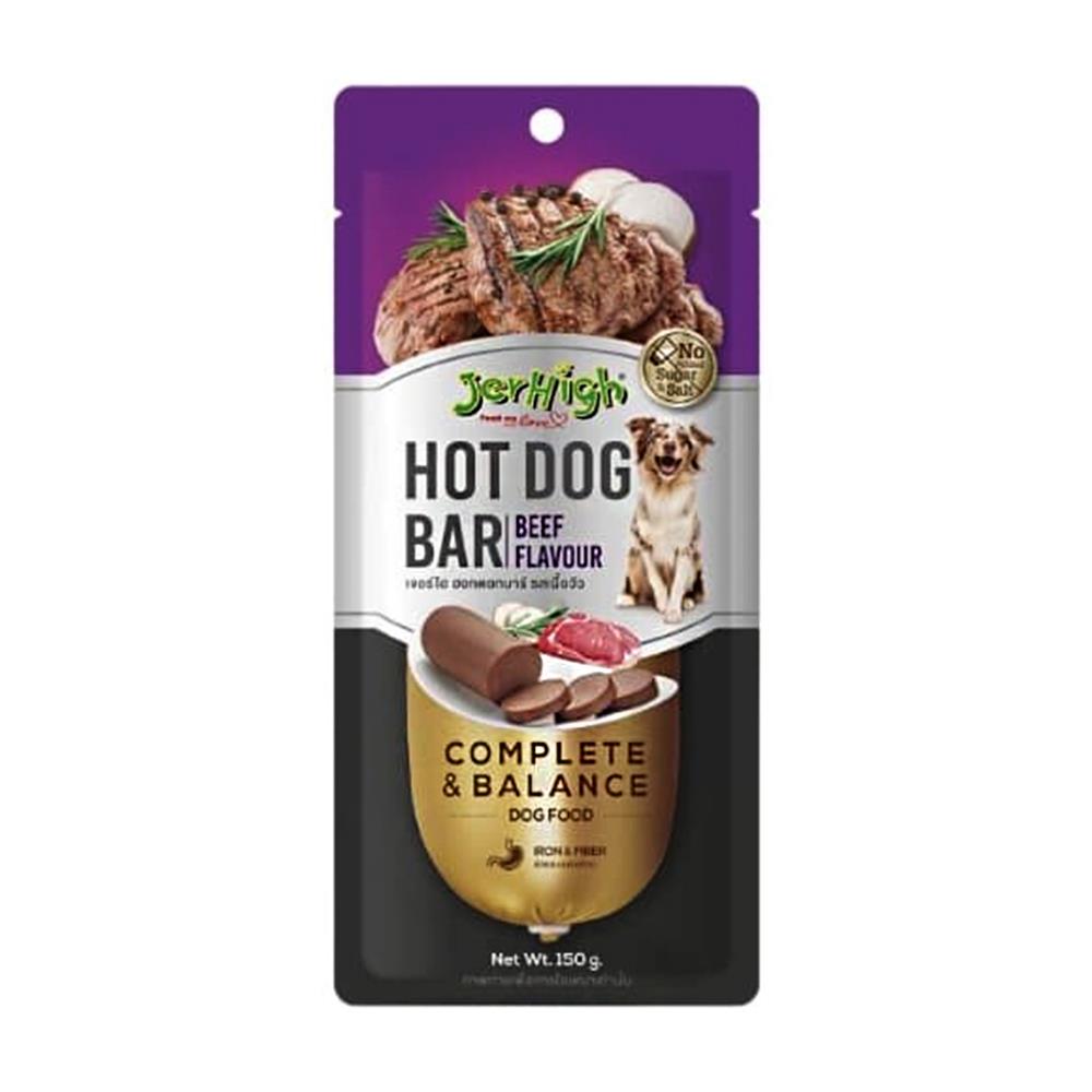 ขนมสุนัข JERHIGH HOTDOG BAR BEEF 150 ก.