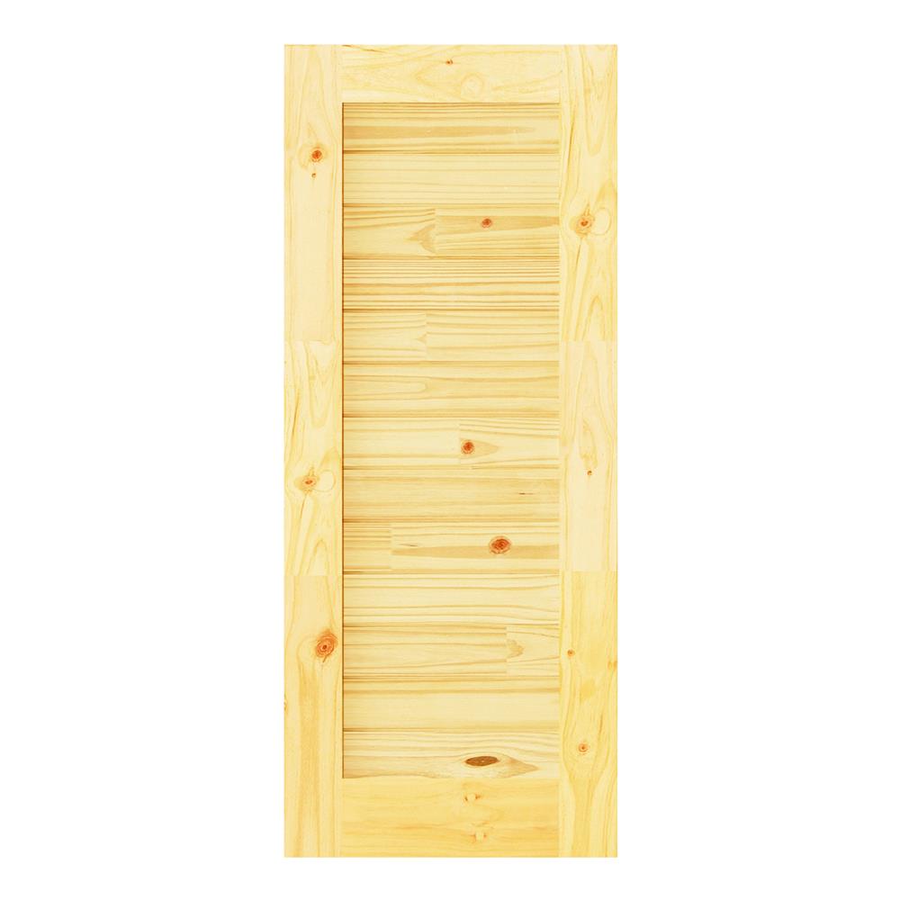 ประตูไม้สนนิวซีแลนด์ D2D ECO PINE-EZERO 29BJ 80X200 ซม. สีธรรมชาติ ไม่เจาะลูกบิด