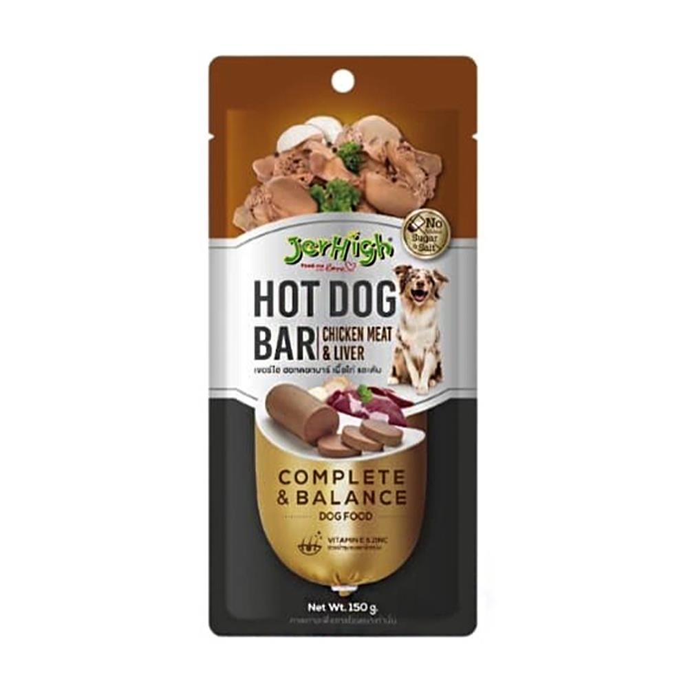 ขนมสุนัข JERHIGH HOTDOG BAR LIVER 150 ก.