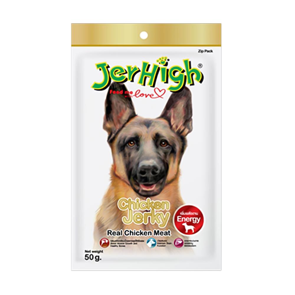 ขนมสุนัข JERHIGH CHICKEN JERKY 50 ก.