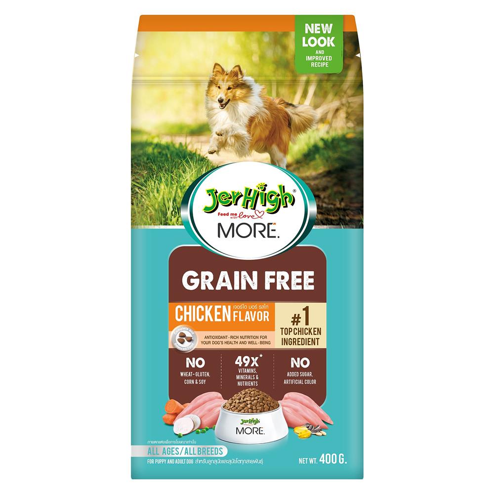 อาหารสุนัข JERHIGH MORE CHICKEN 400 ก.