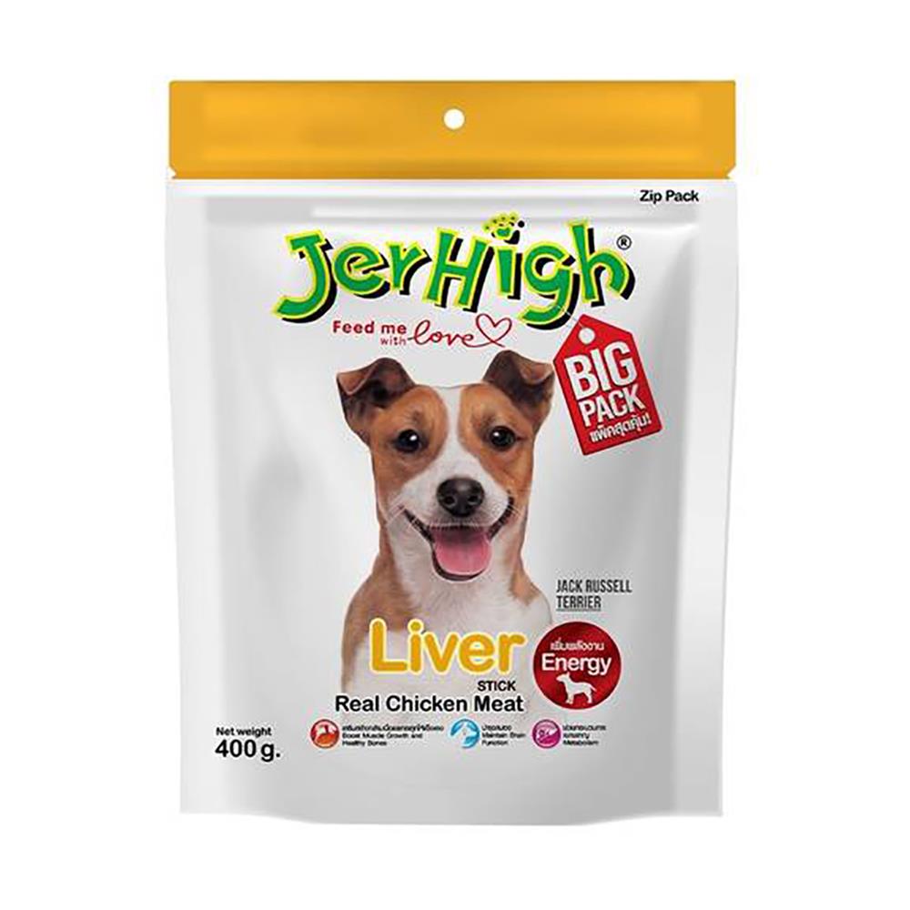 ขนมสุนัข JERHIGH LIVER STICK 400 กรัม