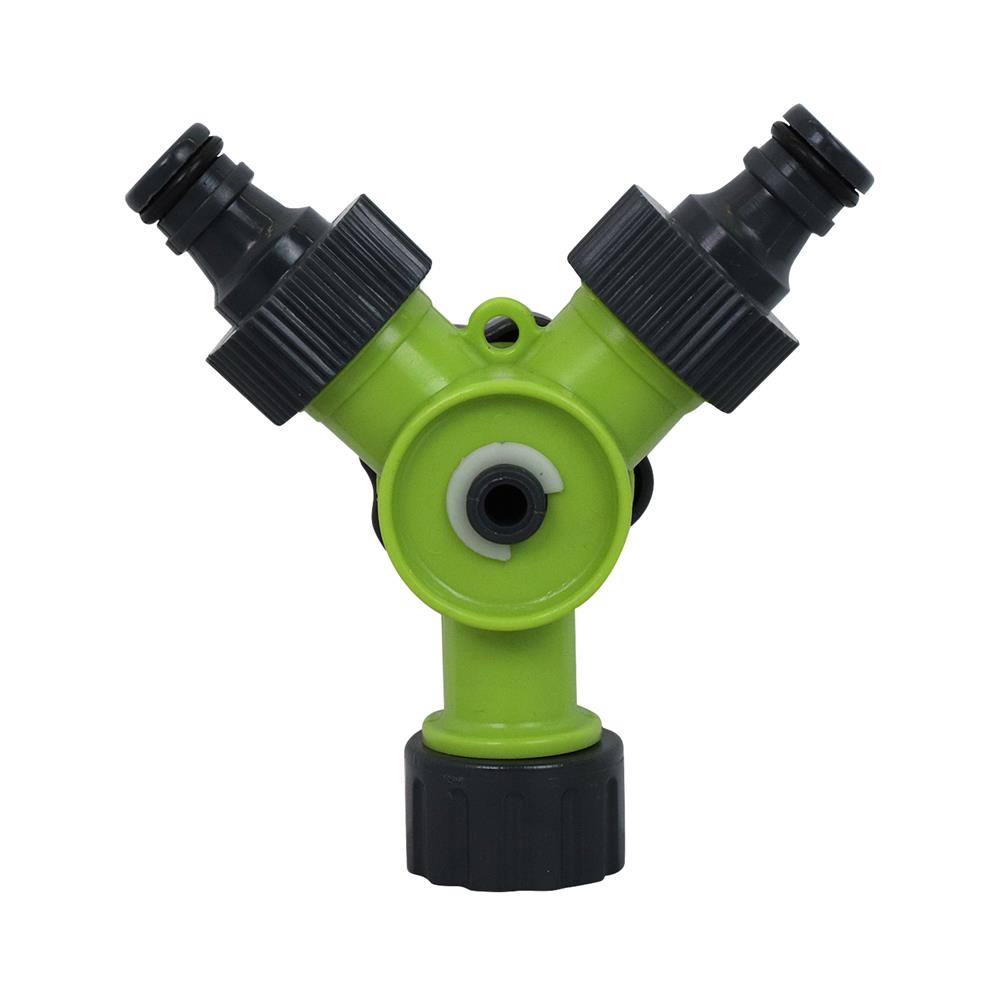 ข้อต่อก๊อกน้ำ 2 ทาง พร้อมวาล์ว SPRING PL-2WAYS