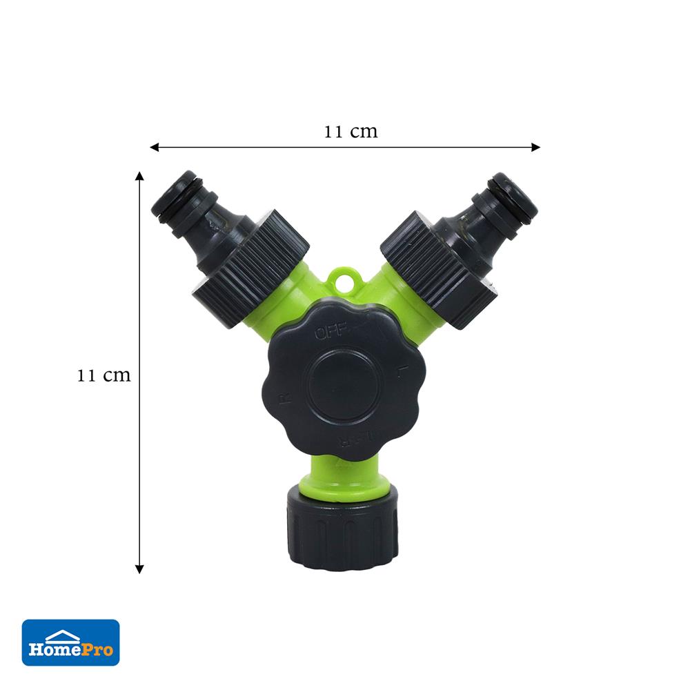 ข้อต่อก๊อกน้ำ 2 ทาง พร้อมวาล์ว SPRING PL-2WAYS