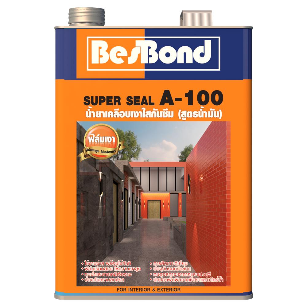 น้ำยาเคลือบเงาใสกันซึม (สูตรน้ำมัน) BESBOND A-100 3.78 ลิตร