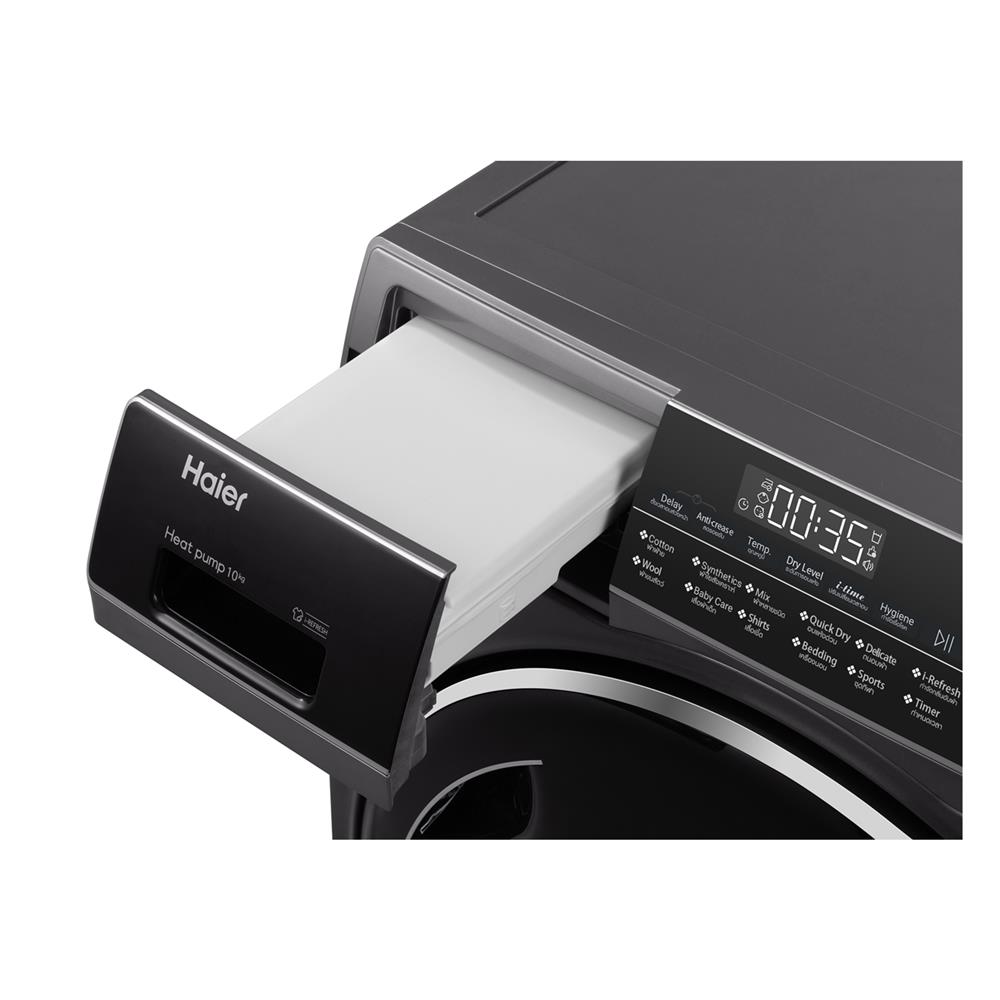 เครื่องอบผ้าฝาหน้า HAIER HD100-AR959S 10 กก.