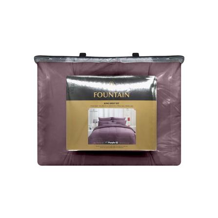 ชุดผ้าปูที่นอน 6 ฟุต 6 ชิ้น FOUNTAIN COLOR 70201-FT PURPLE02_3