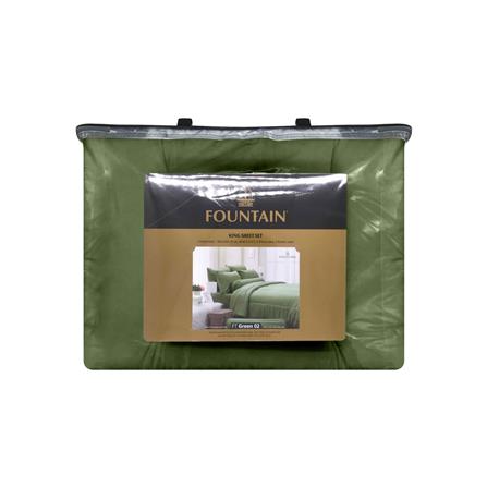ชุดผ้าปูที่นอน 6 ฟุต 6 ชิ้น FOUNTAIN COLOR 70201-FT GREEN02_3