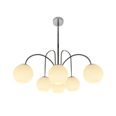 ไฟช่อ CARINI MS2201-6  6 หัว สีขาว/เงิน_1