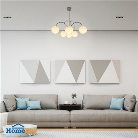 ไฟช่อ CARINI MS2201-6  6 หัว สีขาว/เงิน_2