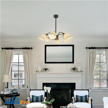 ไฟช่อ CARINI MS2202-6 6 หัว สีขาว/ดำ_2