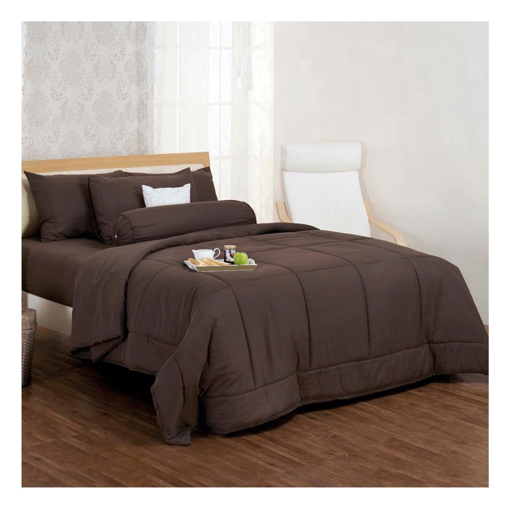 ชุดผ้าปูที่นอน 5 ฟุต 5 ชิ้น FOUNTAIN COLOR 70102-FT BROWN