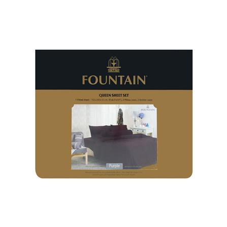 ชุดผ้าปูที่นอน 5 ฟุต 5 ชิ้น FOUNTAIN COLOR 70102-FT PURPLE_3