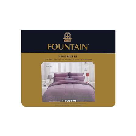 ชุดผ้าปูที่นอน 3.5 ฟุต 3 ชิ้น FOUNTAIN COLOR 70103-FT PURPLE02_3