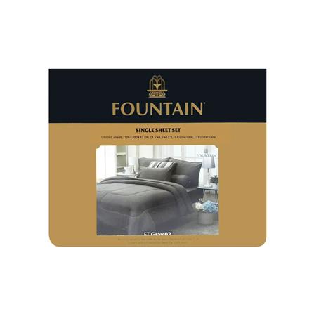 ชุดผ้าปูที่นอน 3.5 ฟุต 3 ชิ้น FOUNTAIN COLOR 70103-FT GRAY02_3