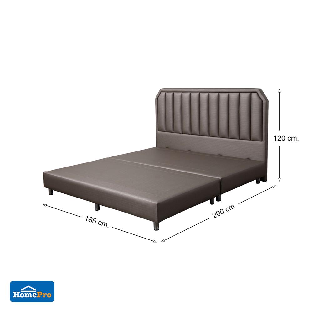 ฐานรองหัวเตียง 6 ฟุต HOME LIVING STYLE LUXE สี GREY