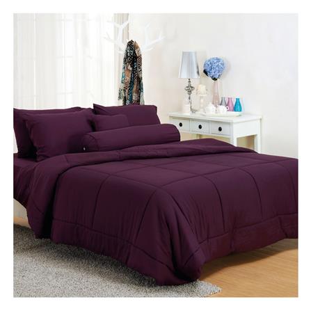 ชุดผ้าปูที่นอน 6 ฟุต 5 ชิ้น FOUNTAIN COLOR 70101-FT PURPLE