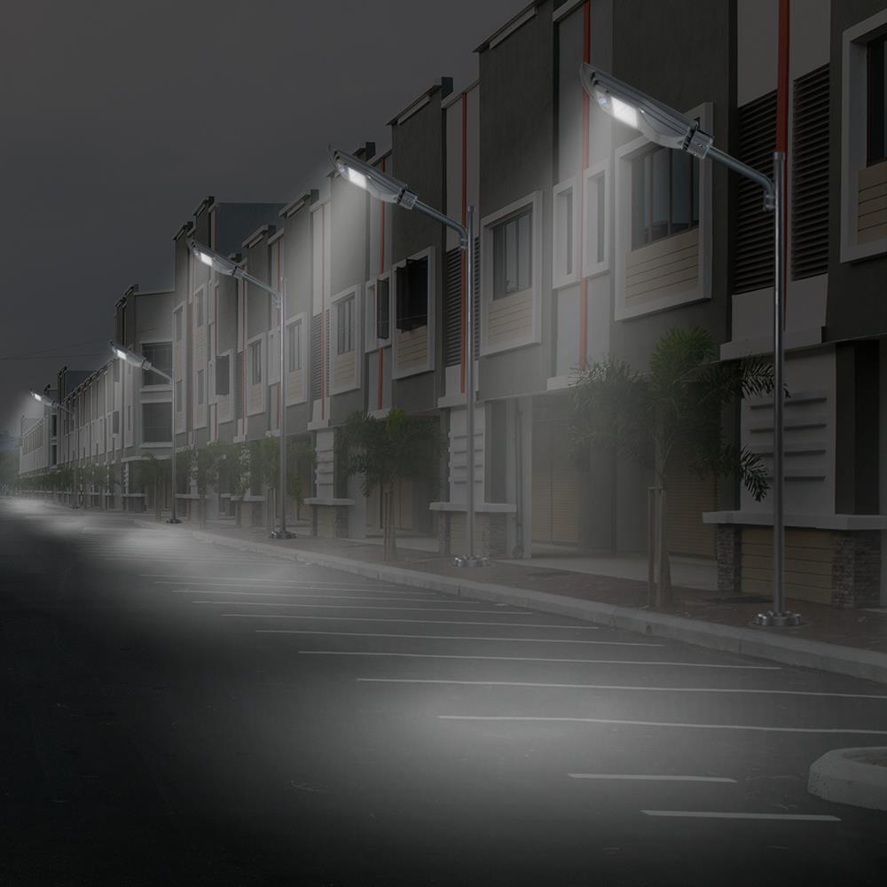 ไฟถนน SOLAR NAGAS SL 35 วัตต์ DAYLIGHT สีเทา