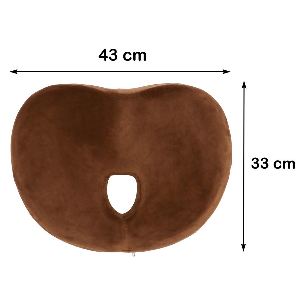 เบาะรองนั่ง HOME LIVING STYLE PLAINO 13X17 นิ้ว สีน้ำตาล