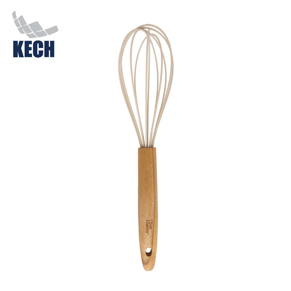 ที่ตีไข่ KECH COOK CHARMY สีครีม ด้ามไม้_1