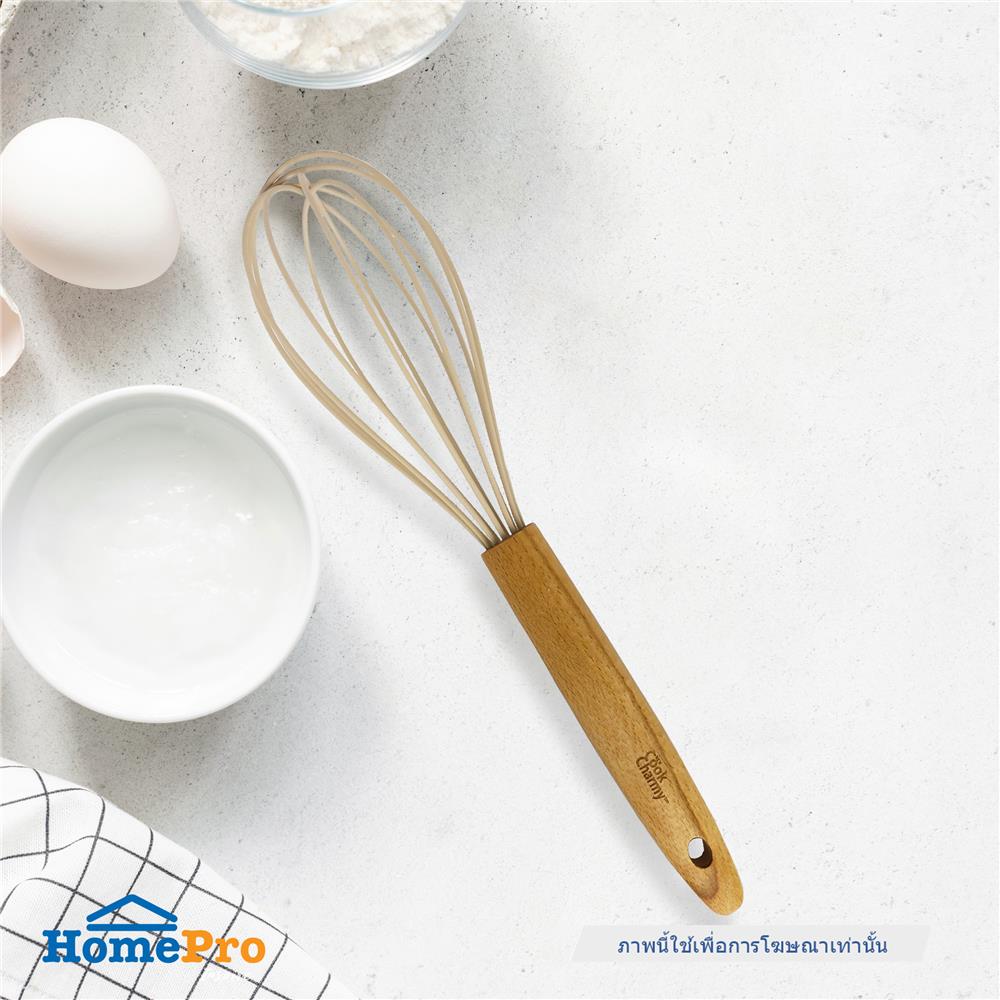 ที่ตีไข่ KECH COOK CHARMY สีครีม ด้ามไม้