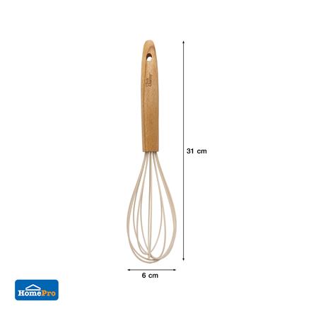 ที่ตีไข่ KECH COOK CHARMY สีครีม ด้ามไม้_5