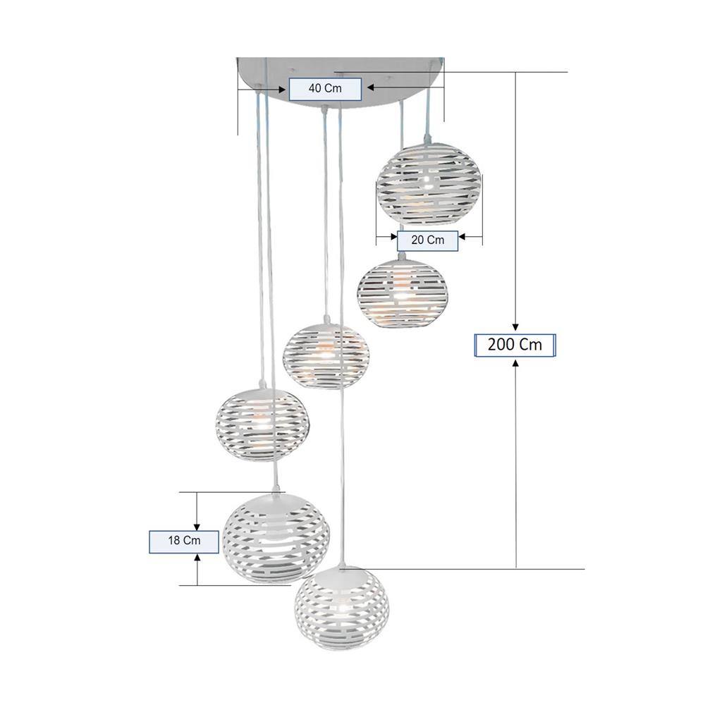 ไฟช่อ NEOLIGHT 7095-6 6 หัว สีขาว