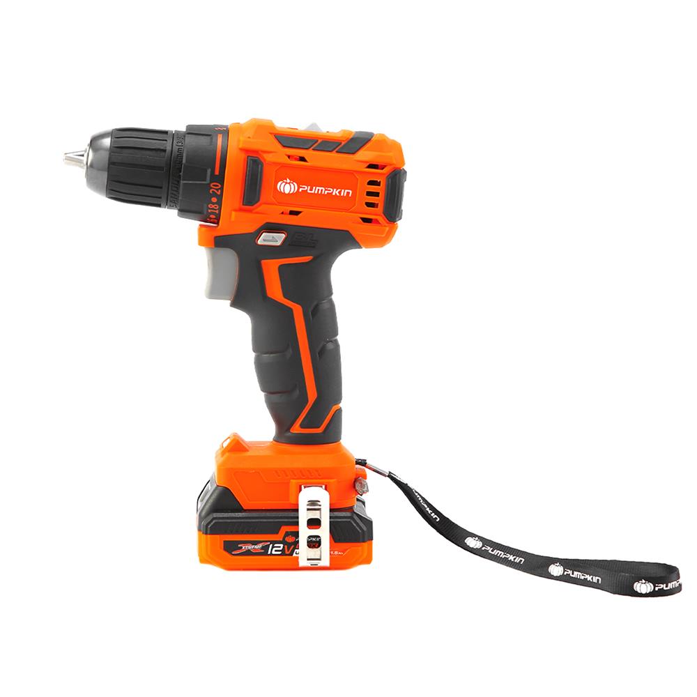 สว่านไร้สาย (พร้อมแบตเตอรี่) PUMPKIN XT-10DBL 50270 12 โวลต์