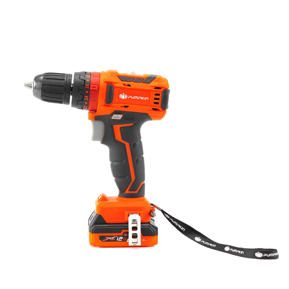 สว่านกระแทกไร้สาย (พร้อมแบตเตอรี่) PUMPKIN XTREME XT-10IDBL 50271 12 โวลต์