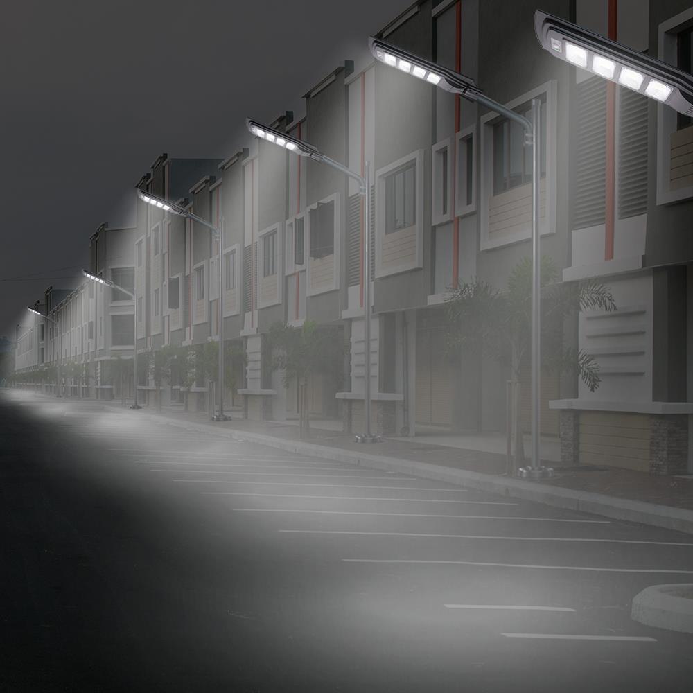 ไฟถนน SOLAR NAGAS SL 150 วัตต์ DAYLIGHT สีเทา