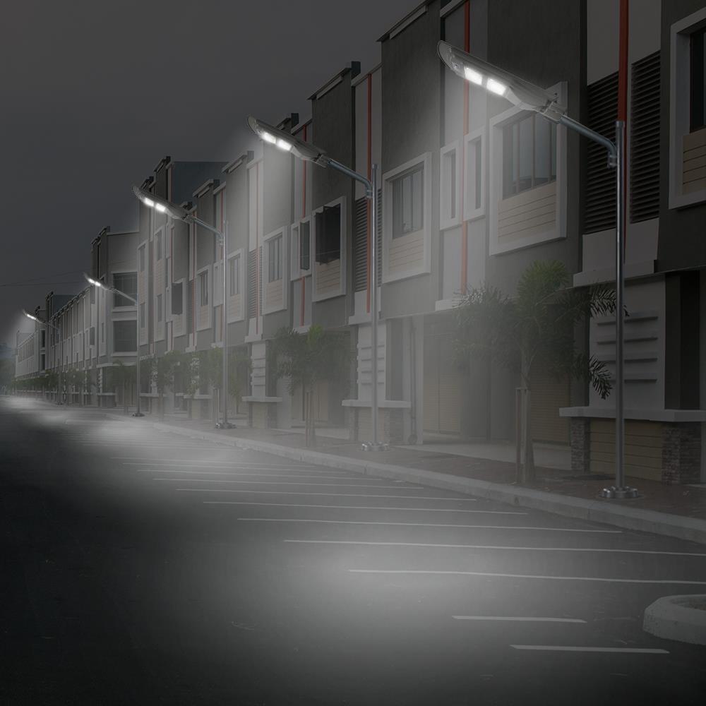 ไฟถนน SOLAR NAGAS SL 70 วัตต์ DAYLIGHT สีเทา