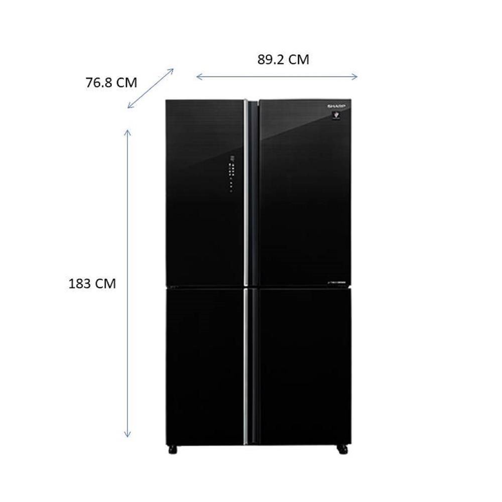 ตู้เย็น MULTI DOOR SHARP SJ-FX57GP-BK 20.2 คิว กระจกดำ อินเวอร์เตอร์