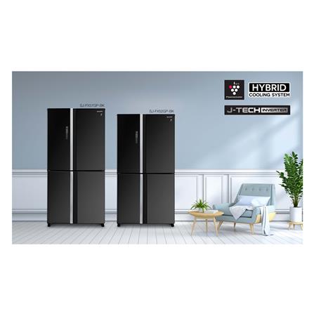 ตู้เย็น MULTI DOOR SHARP SJ-FX57GP-BK 20.2 คิว กระจกดำ อินเวอร์เตอร์_3