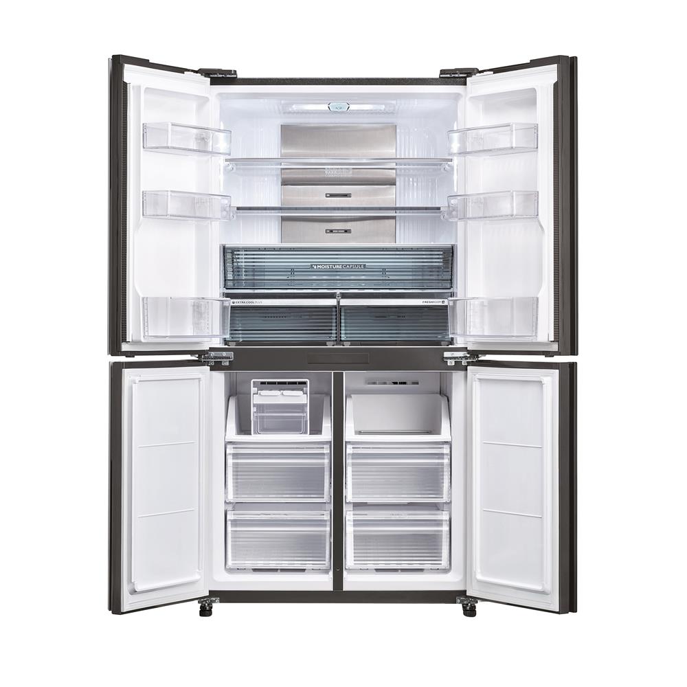ตู้เย็น MULTI DOOR SHARP SJ-FX52GP-BK 18.5 คิว กระจกดำ อินเวอร์เตอร์