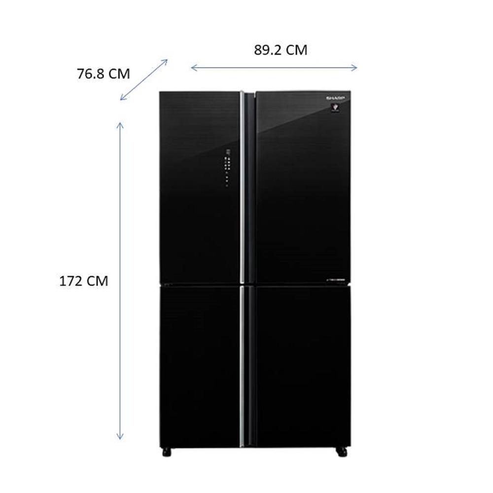 ตู้เย็น MULTI DOOR SHARP SJ-FX52GP-BK 18.5 คิว กระจกดำ อินเวอร์เตอร์