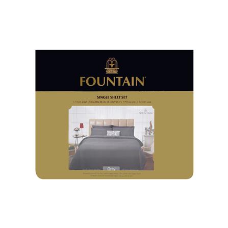 ชุดผ้าปูที่นอน 3.5 ฟุต 3 ชิ้น FOUNTAIN COLOR 70103-FT GRAY_3