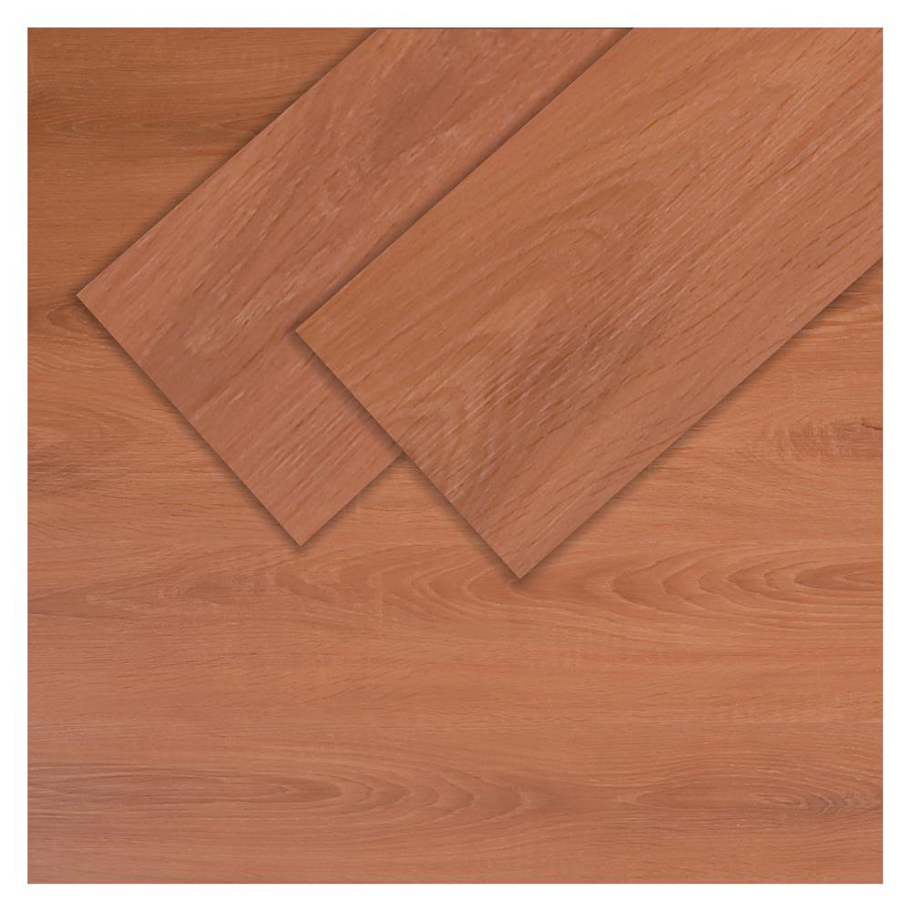 กระเบื้องยางหลังกาว 15.24x91.44 ซม. TARA วอลนัท