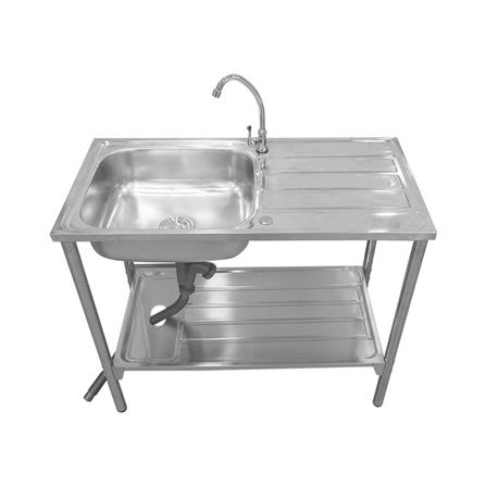 ซิงค์ขาตั้ง 1 หลุม 1 ที่พัก AXIA LUNAR ST 100 สีเงิน