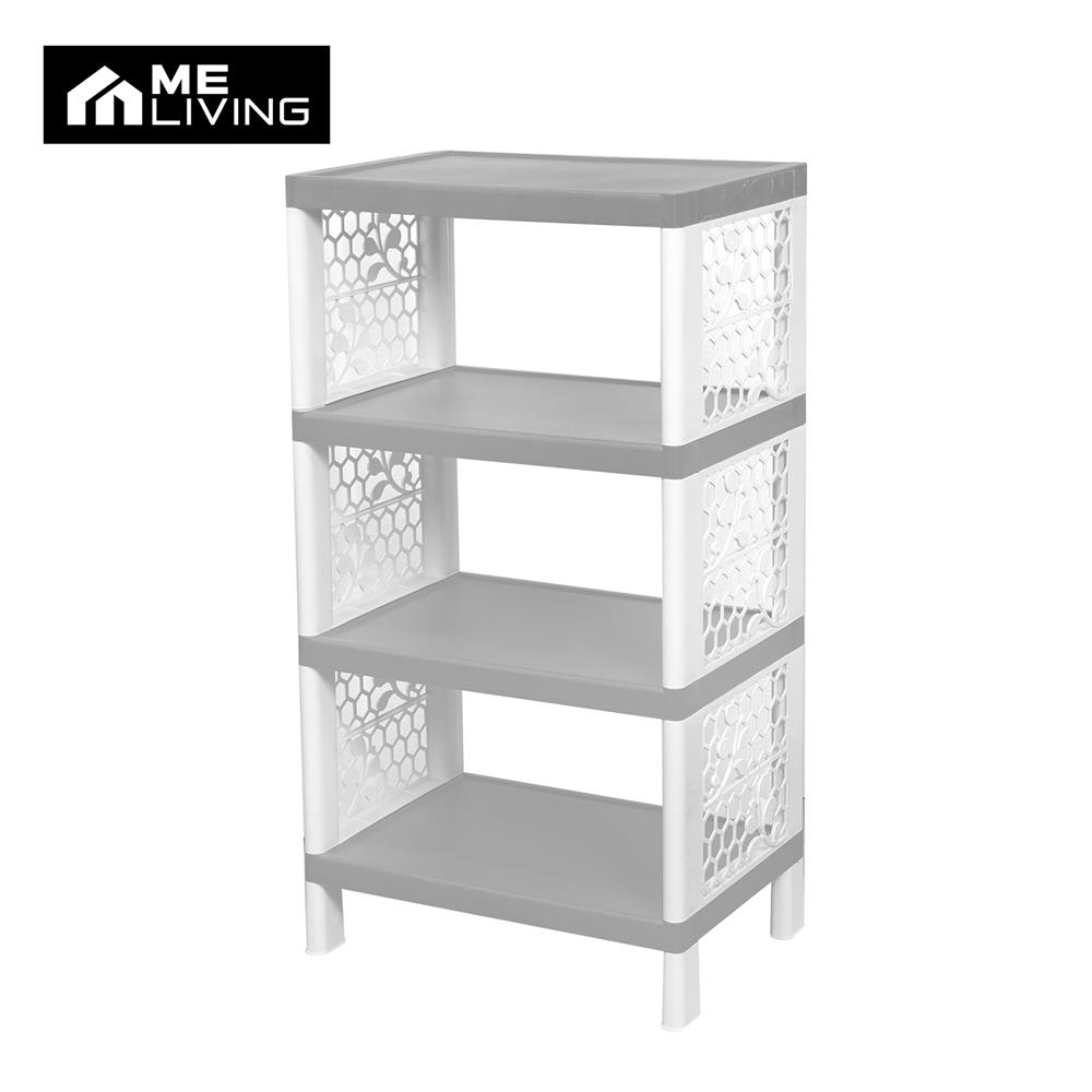 ชั้นวางของ 4 ชั้น ME LIVING FLOWER 55x38x102 ซม. สีเทา