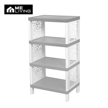 ชั้นวางของ 4 ชั้น ME LIVING FLOWER 55x38x102 ซม. สีเทา_0