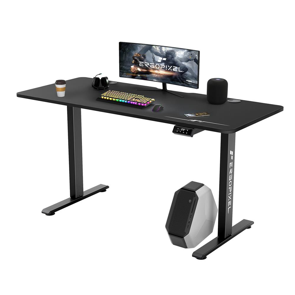 D.I.Y. โต๊ะเกมมิ่งปรับระดับไฟฟ้า ERGOPIXEL GD-0009 140 ซม. สีดำ