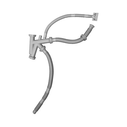 ซิงค์ขาตั้ง 2 หลุม 1 ที่พัก AXIA LUNAR ST 120 สีเงิน_3