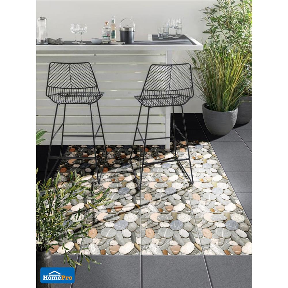 กระเบื้องพื้น 16x16 นิ้ว ภูผา โรเซีย สโตน เทา PM 0.96M2