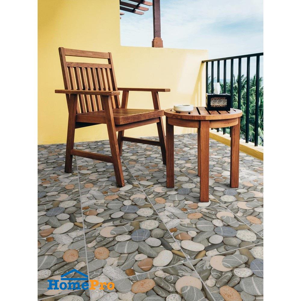 กระเบื้องพื้น 16x16 นิ้ว ภูผา โรเซีย สโตน เทา PM 0.96M2