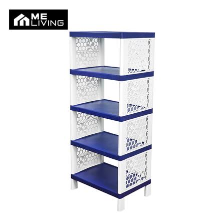 ชั้นวางของ 5 ชั้น ME LIVING FLOWER 55x38x132 ซม. สีน้ำเงิน_0