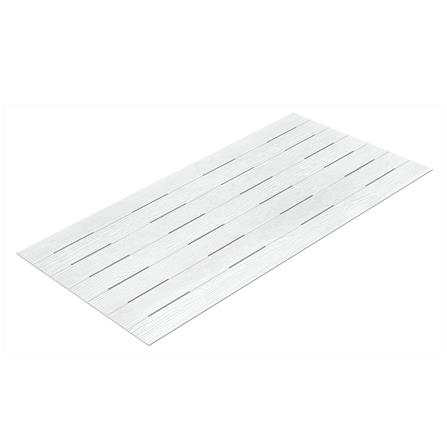 ฝ้าระบายอากาศกันแมลง DURAONE เซาะร่อง ลายไม้ 60X120X0.4 ซม. สีซีเมนต์