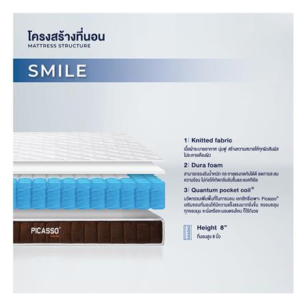 Eที่นอน 3.5 ฟุต PICASSO COMFORT SMILE_4