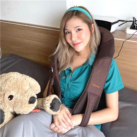 เครื่องนวดคอ บ่า ไหล่ TOKUYO TH-519 สีน้ำตาล_3