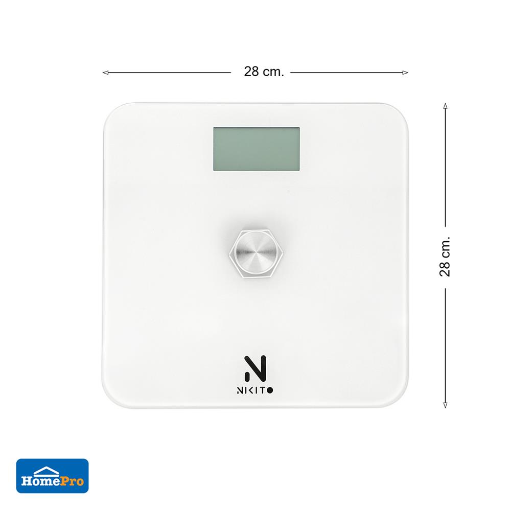 เครื่องชั่งน้ำหนัก NIKITO 19032710 สีขาว