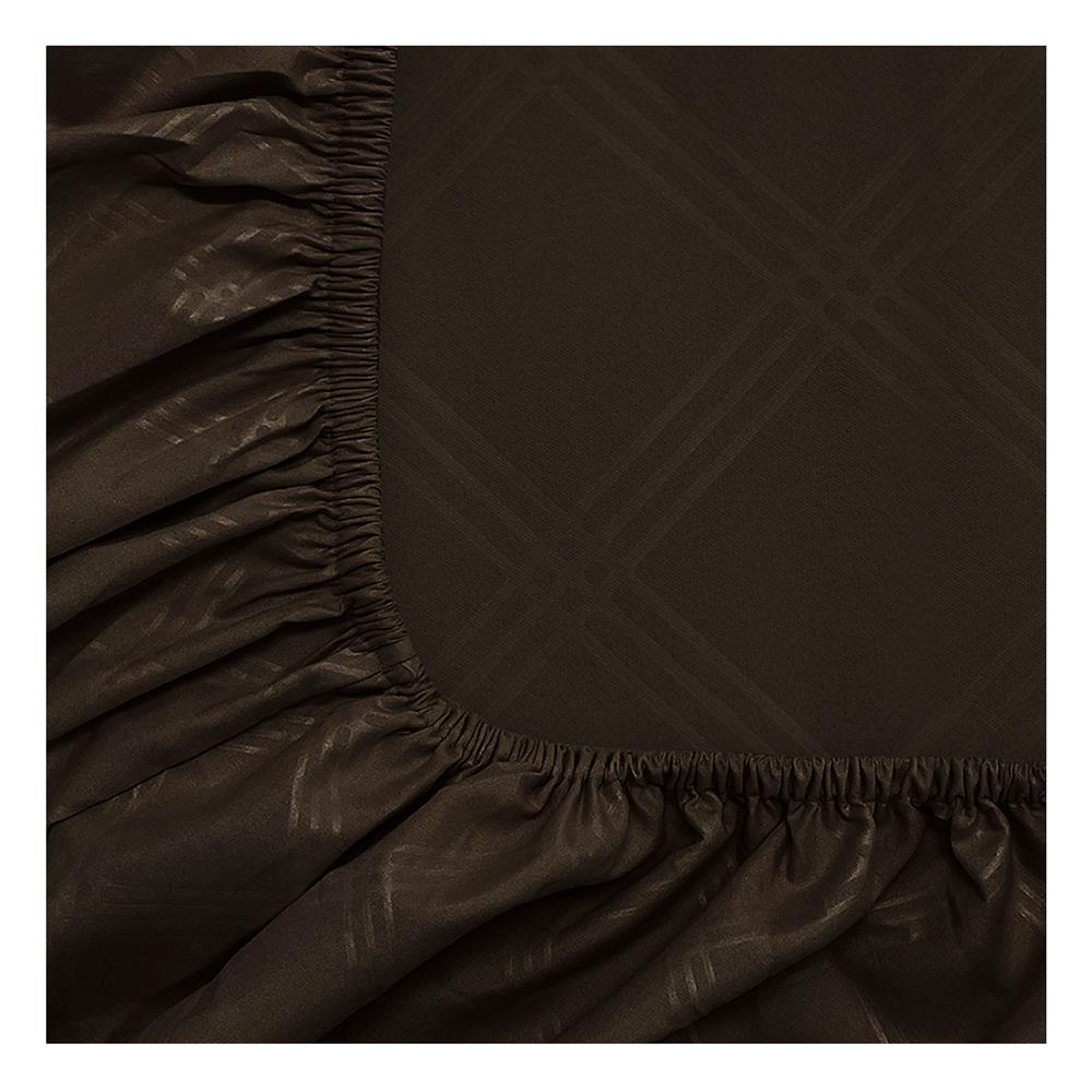 ชุดผ้าปูที่นอน 6 ฟุต 6 ชิ้น PICASSO CLASSIC STYLE ENJOY DARK BROWN